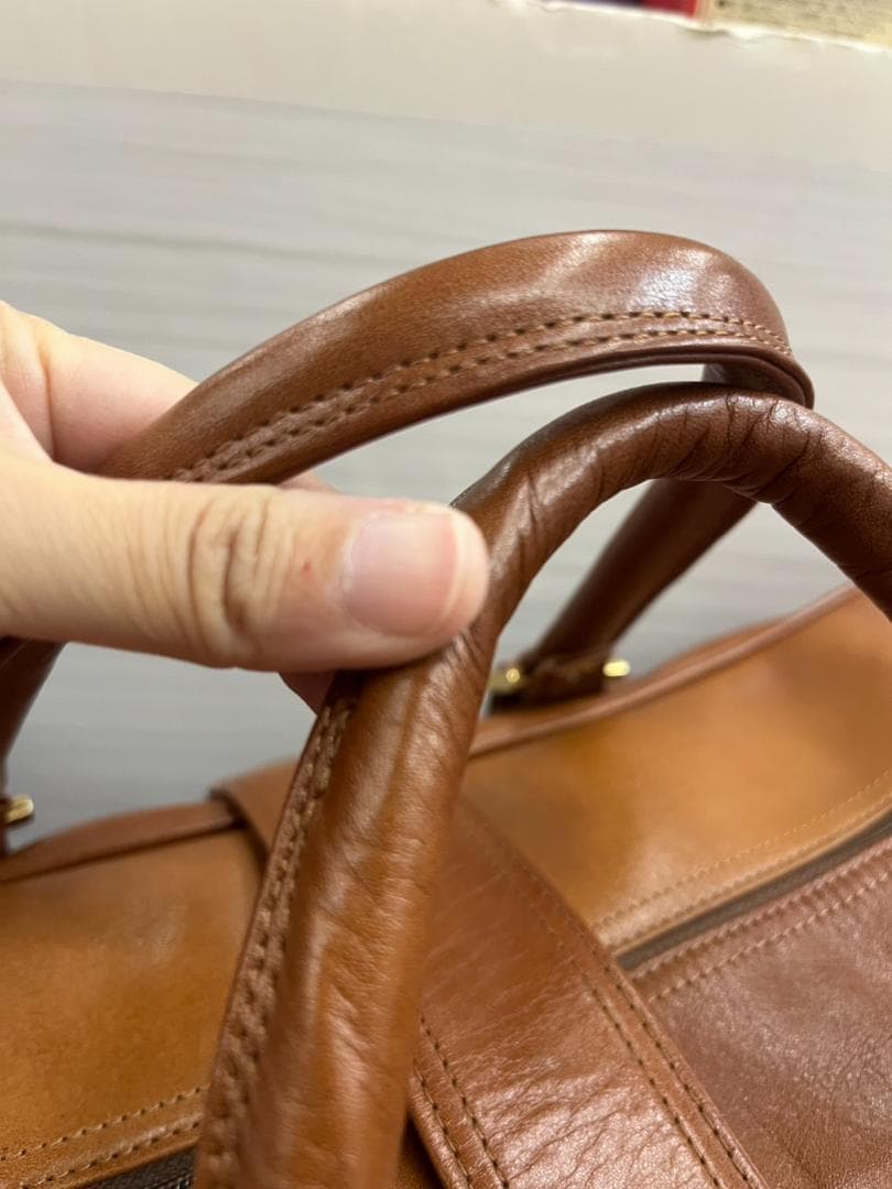 ★美品★MARUEM　本革　スクエア　ボストンバッグ　旅行鞄　レトロ　キャメル