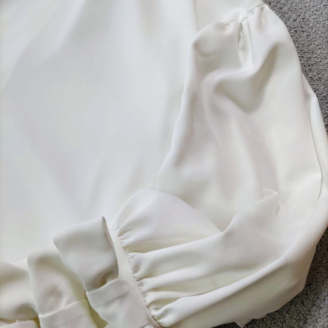 yori shirocon ヨリ シロコン ブラウス リボン 36 改良品 白