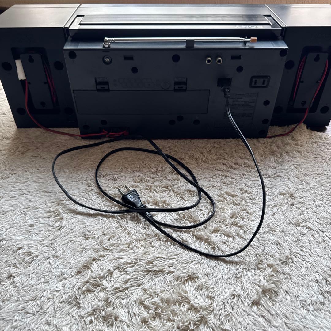 SONY ラジカセ CFS-W600 2WAY ブラック 昭和レトロ