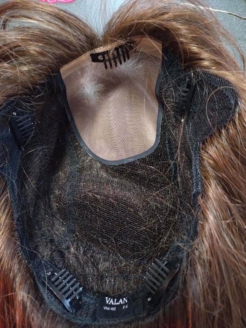 ダークブラウン、 レイヤーセミロングウィッグ