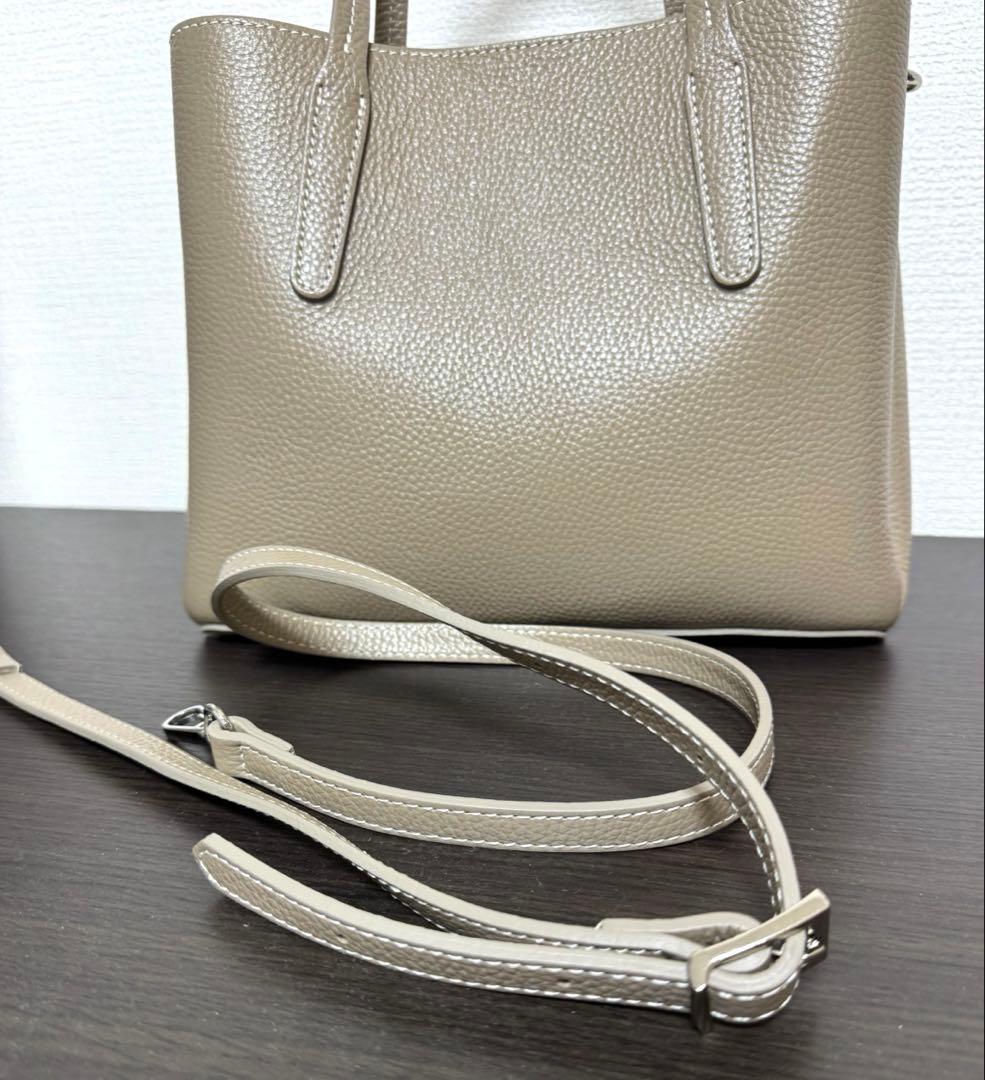 マドモアゼルノンノン バッグ グレージュ 中古 美品