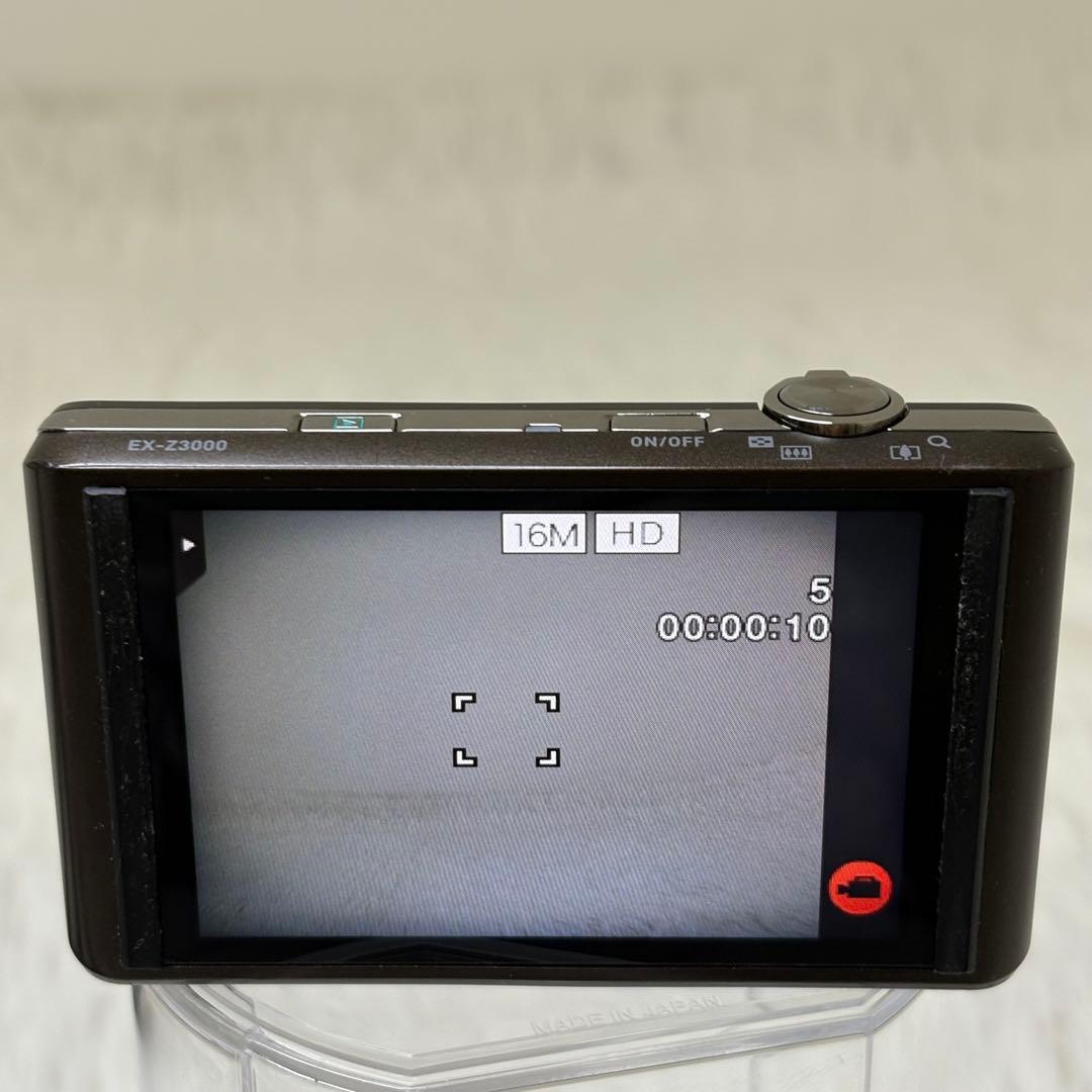 CASIO カメラ　EX-Z3000 バッテリー　ブラウン コンデジ　動作品