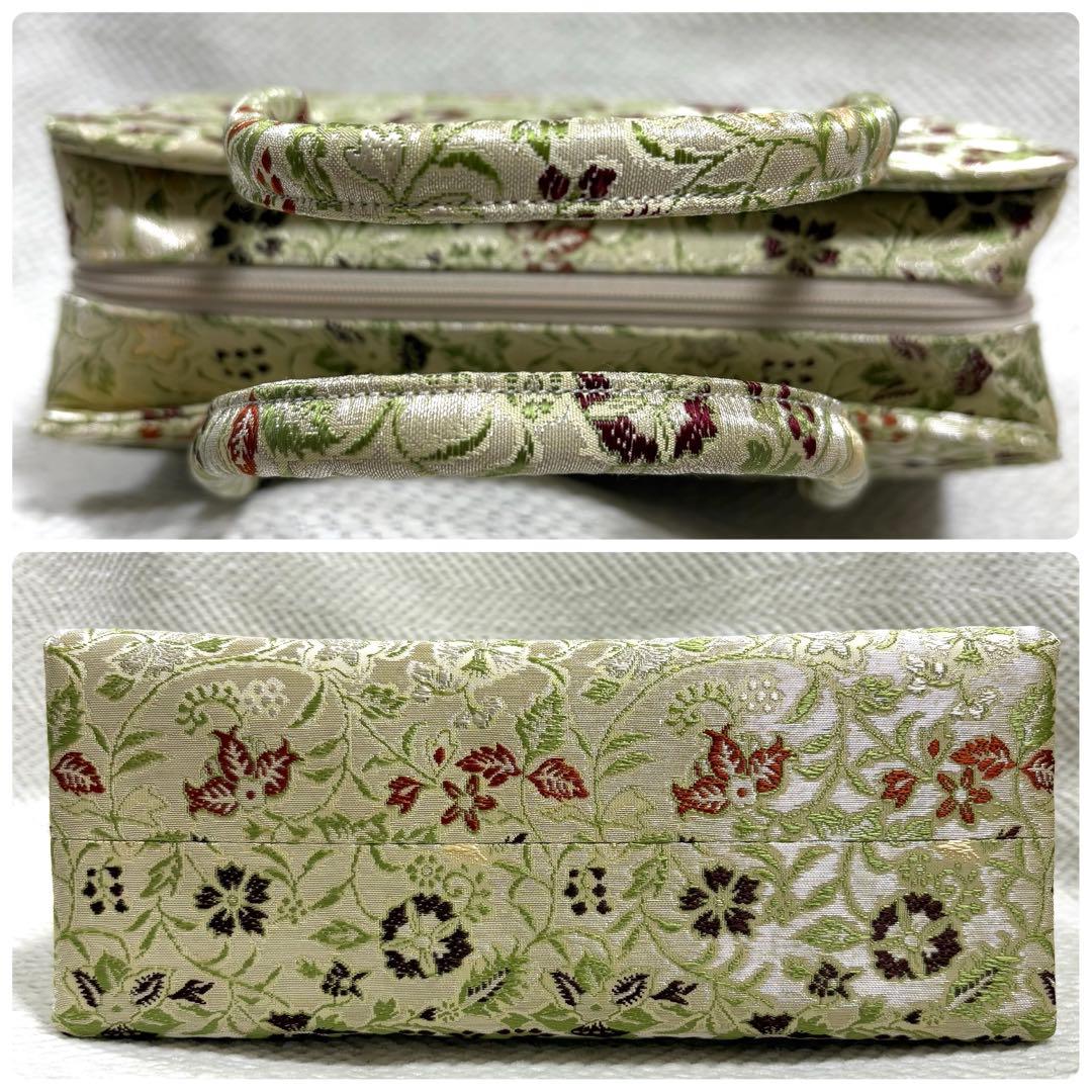 極美品 龍村織物 正絹 早雲寺文台裂 最高級 利休バッグ