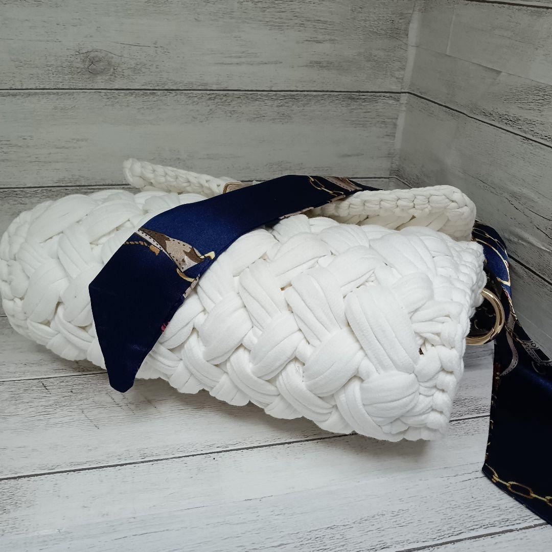 sora.ai様オーダー ロシアヤーン/玉編みショルダー