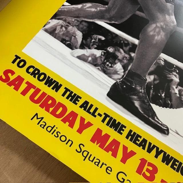 額装済/モハメドアリ Ali vsタイソン Tyson/アートポスター