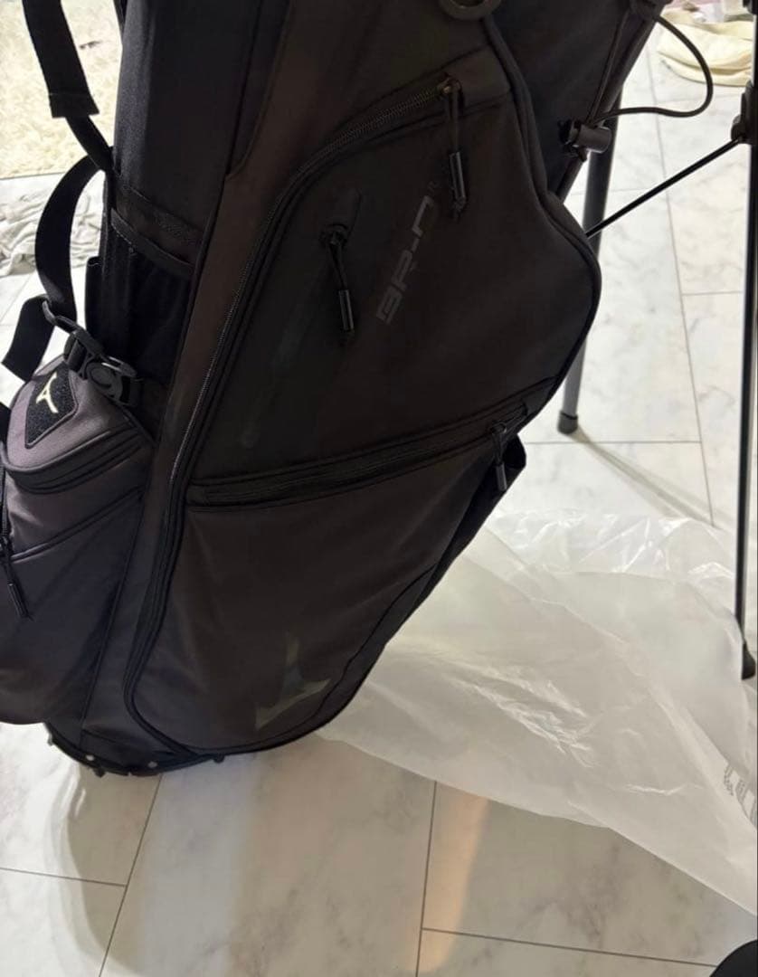 Mizuno スタンド付きキャディバッグ ブラック