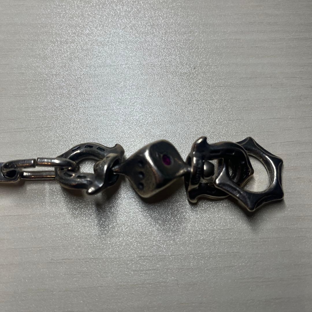 galcia ガルシア　silver キーホルダー　レッドムーン