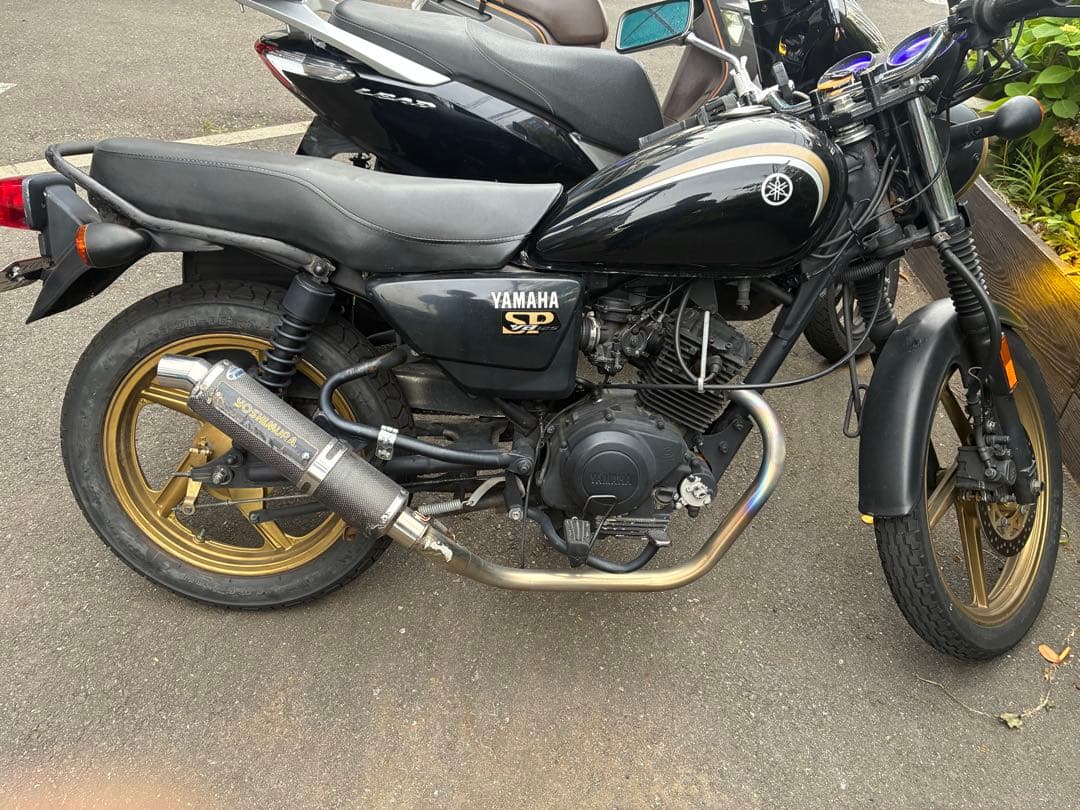 180sx　エイプ100 ヨシムラ　チタンマフラー　YB125SPにて使用