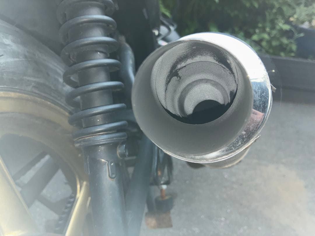 180sx　エイプ100 ヨシムラ　チタンマフラー　YB125SPにて使用