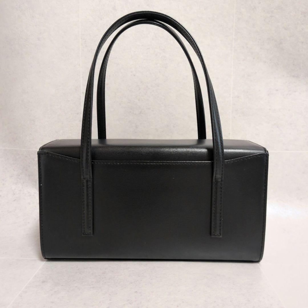 【美品】土屋鞄 レクタカリス レザー フォーマルバッグ 黒 ハンドバッグ