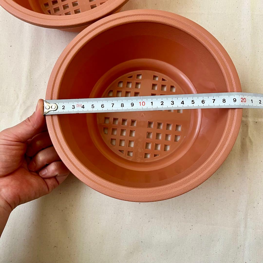 ☘️植木鉢　大型　プラスチック　プランター鉢　園芸　底穴　ガーデン　9個