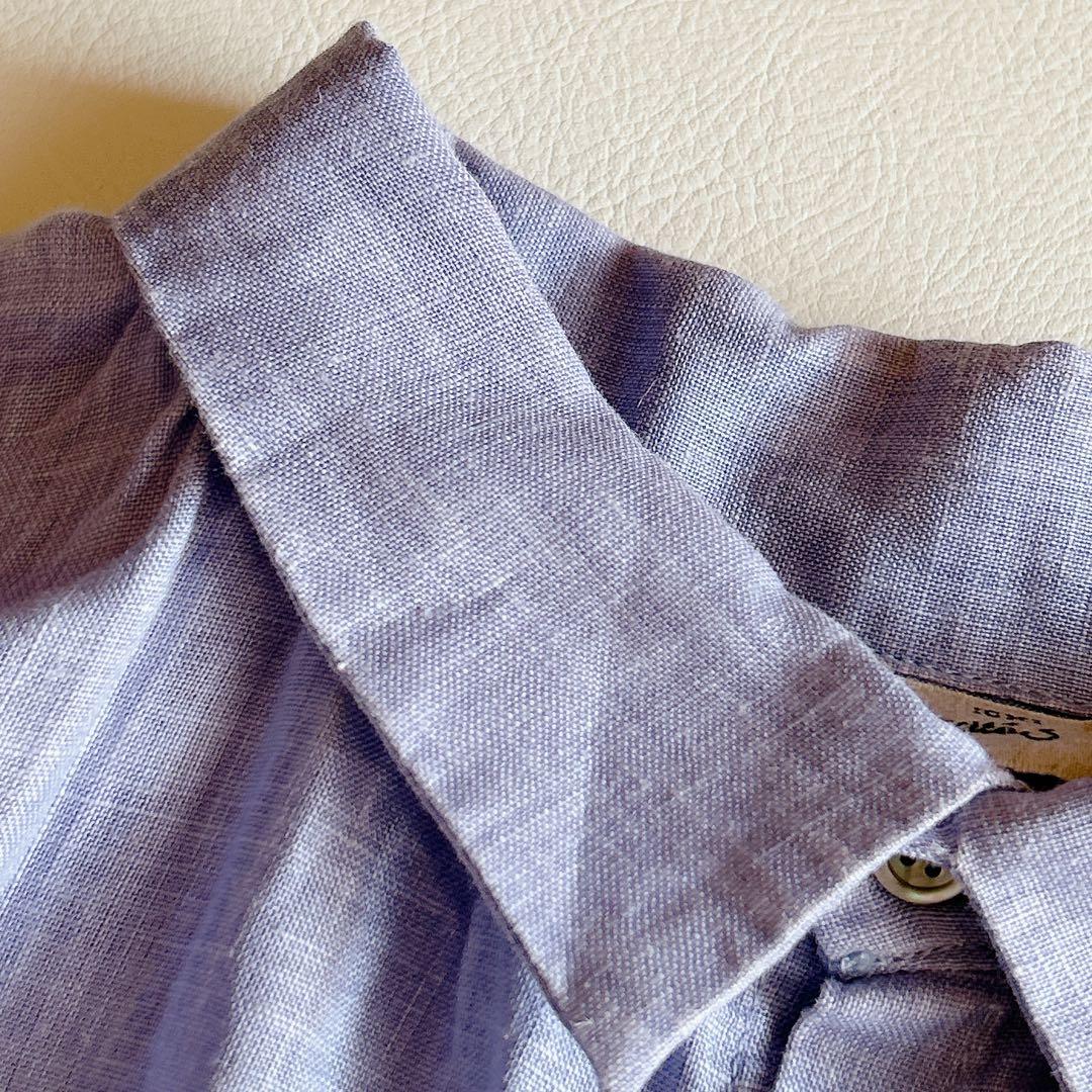 ICHI Antiquite's イチアンティークス ⿻ リネンギャザーブラウス