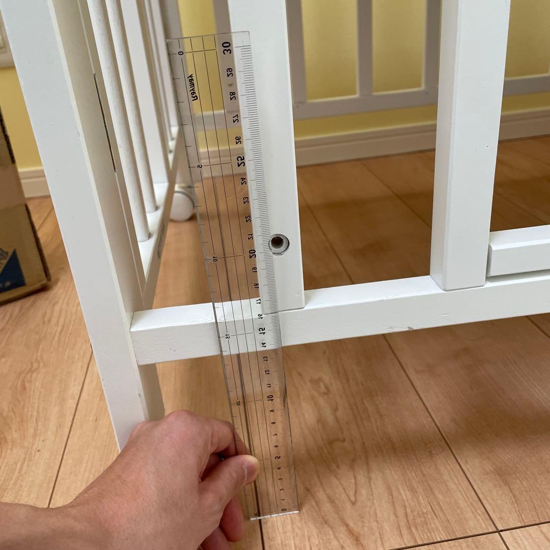 ✨送料無料✨カトージ　ベビーベッド　折り畳み　ホワイト