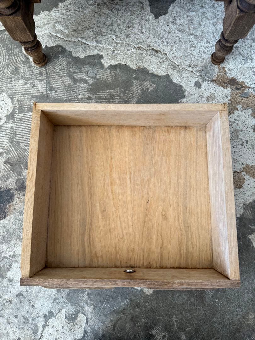 ビンテージ ドロワーサイドテーブル　剥離　no1