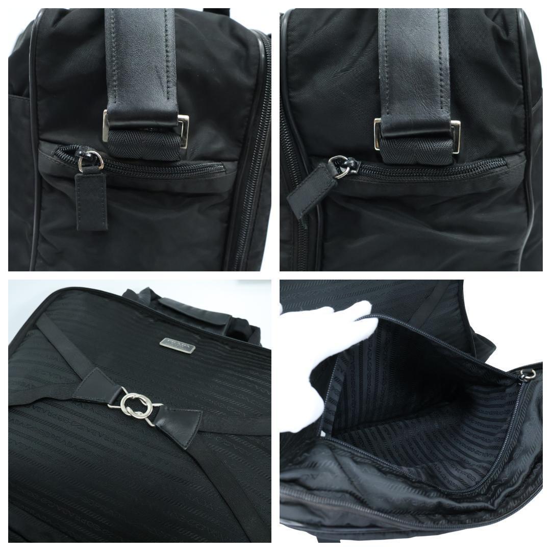 美品 PRADA プラダ 2way ビジネスバッグ 三角ロゴ 白タグ V361