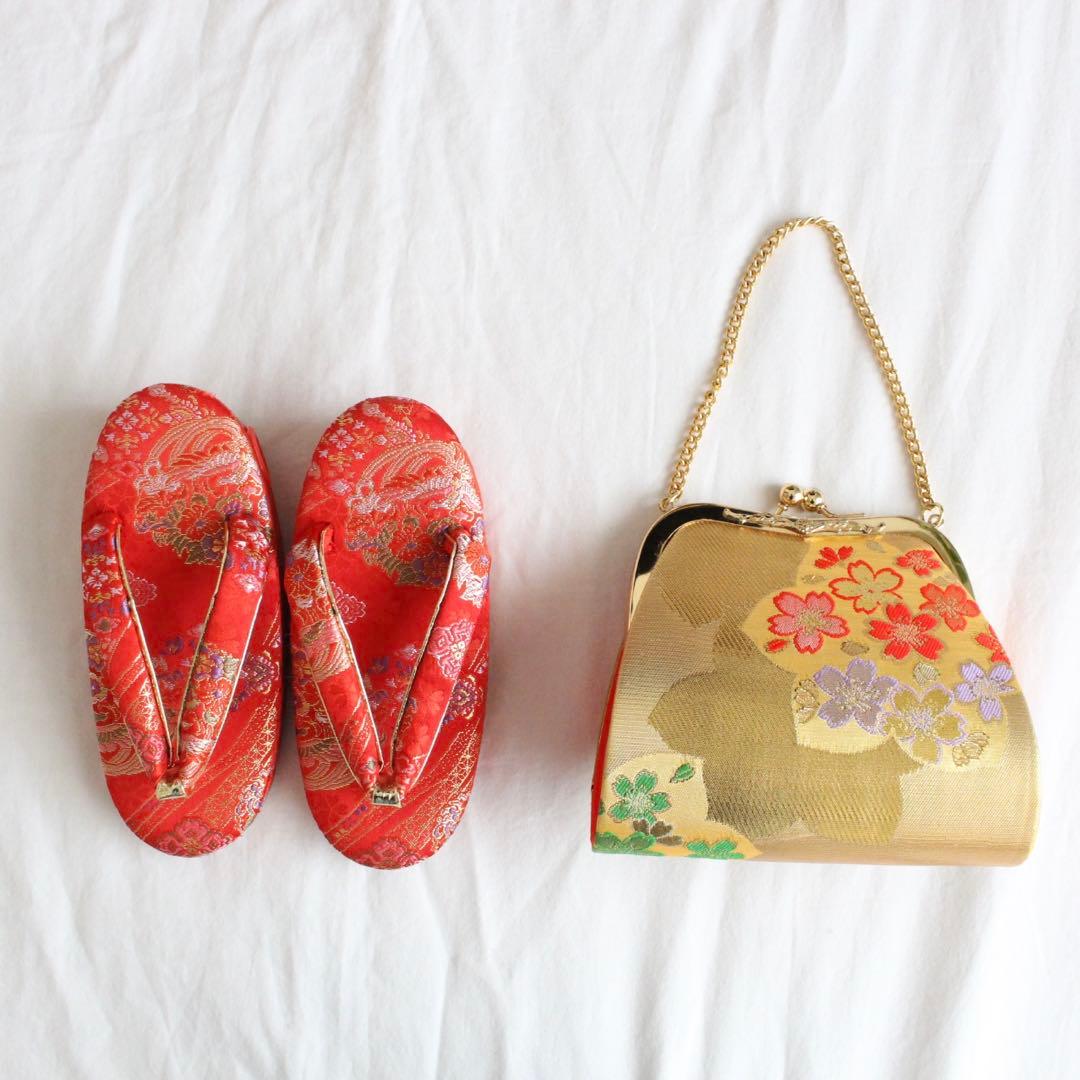 七五三 3歳 女の子 子供 アンティーク 正絹 着物 被布 セット