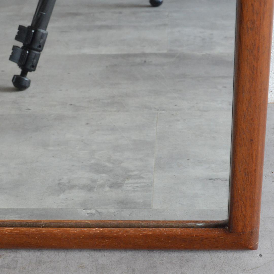 イギリス ヴィンテージ チーク ミラー 姿見 壁掛け スタンドミラー 立て掛け鏡