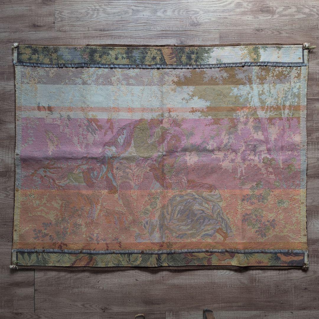 フランスヴィンテージ タペストリー ジャカード織り