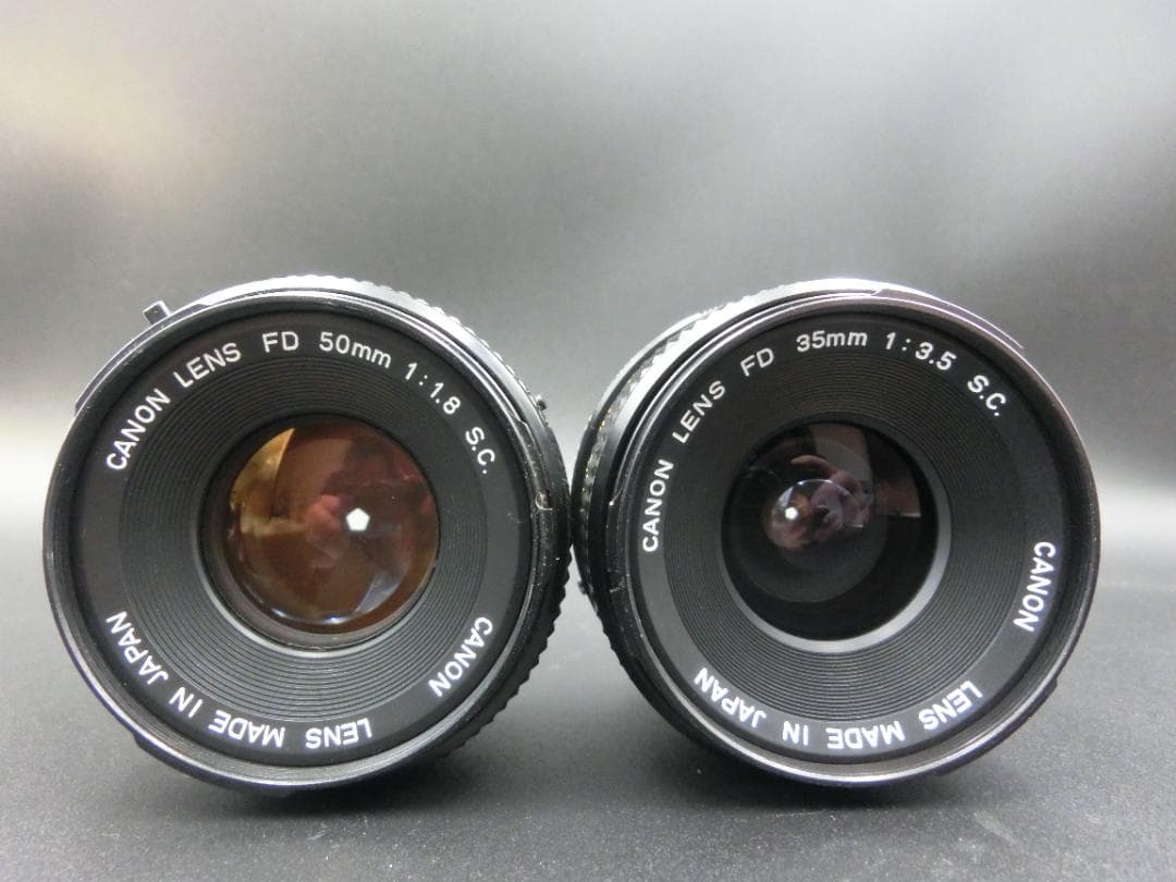 フィルムカメラ Canon AE-1 FD 50mm F1.8 / 35mm F3.5 S.C.