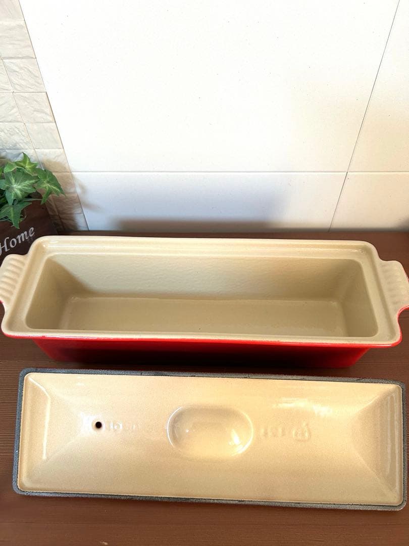 LE CREUSET ☆ル・クルーゼ☆テリーヌ型32cm☆チェリーレッド☆