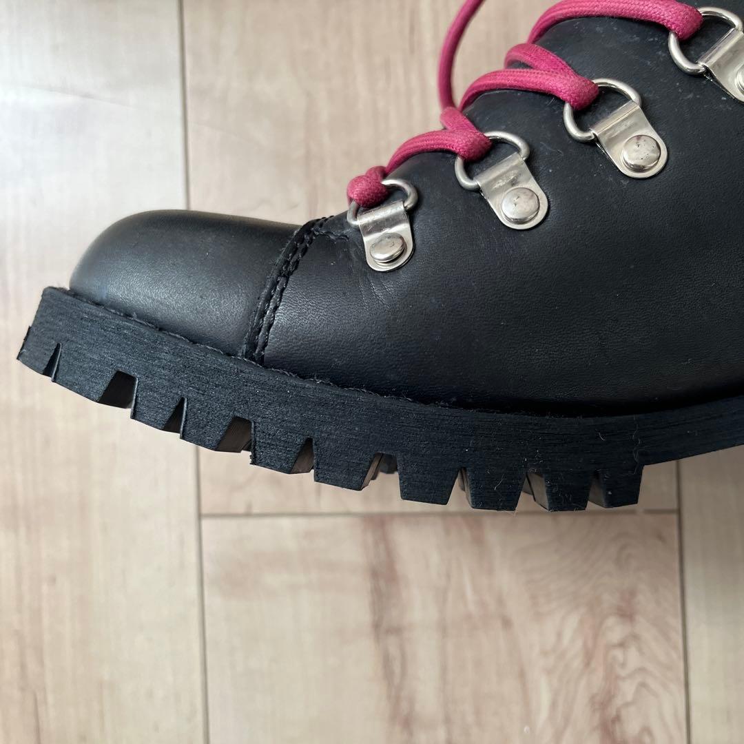 【LIMI feu】ファー付きブーツ ブラック/ピンク