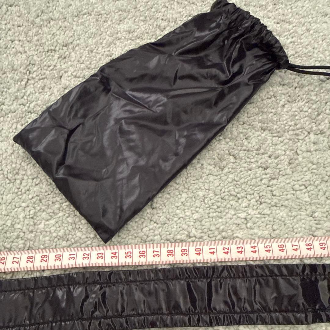 【未使用極美品】MONCLER マーク型抜きダウンコートベルトのみ ブラック