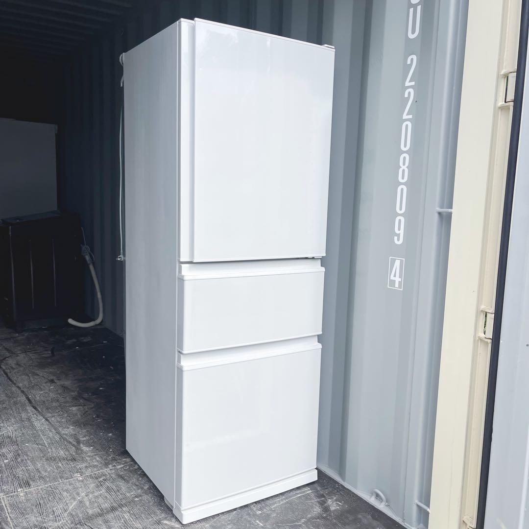 118取付無料！2022年製三菱シンプルホワイトインテリア3ドア冷蔵庫！洗濯機