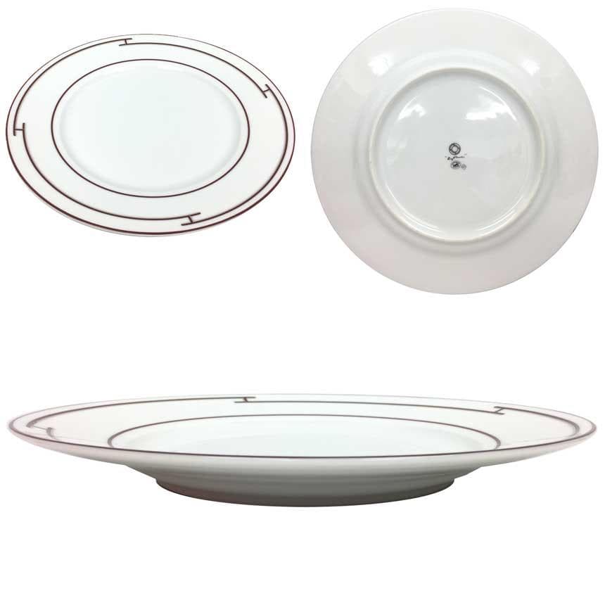 エルメス　RYTHME　RED　ディナープレート　27cm　aq10211