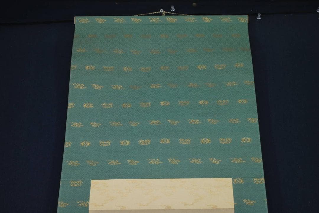 【真作】浅見香城 /雪中橋之図/掛軸☆宝船☆R‐306　JM