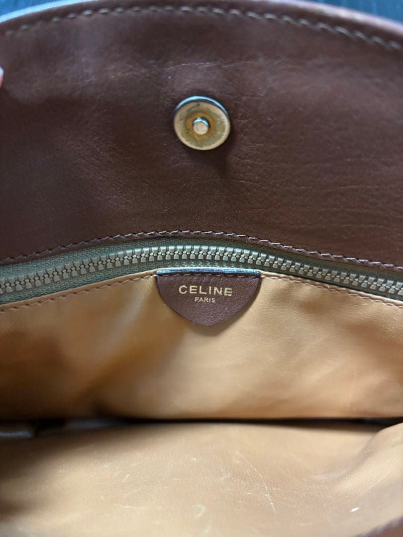 CELINE セリーヌ ショルダーバッグ トリオンフ 型押し ポシェット