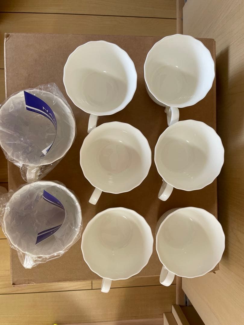 NARUMI ボーンチャイナ　スープカップ　8個セット　新品＆使用品