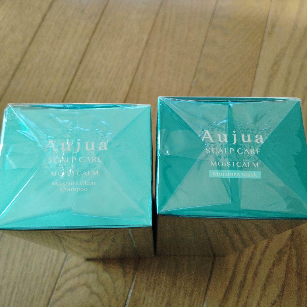 オージュアモイストカームモイスチュアクリアシャンプー500ml、マスク500g