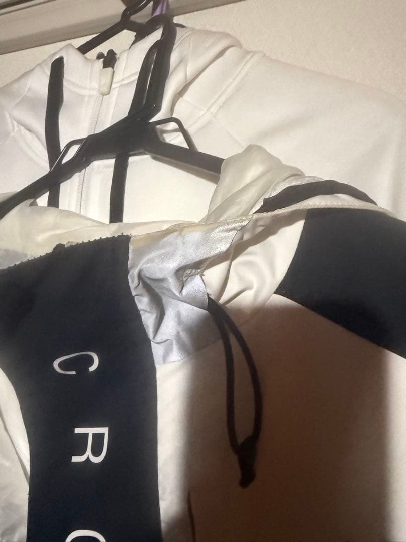 2枚セットCRONOS ナイロンジャケット ホワイト/ブラック