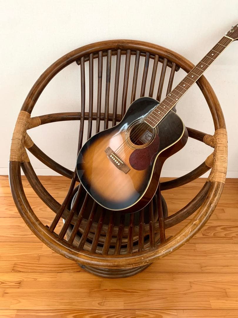 アジアン　レトロ 回転式ラタンチェア 360度回転