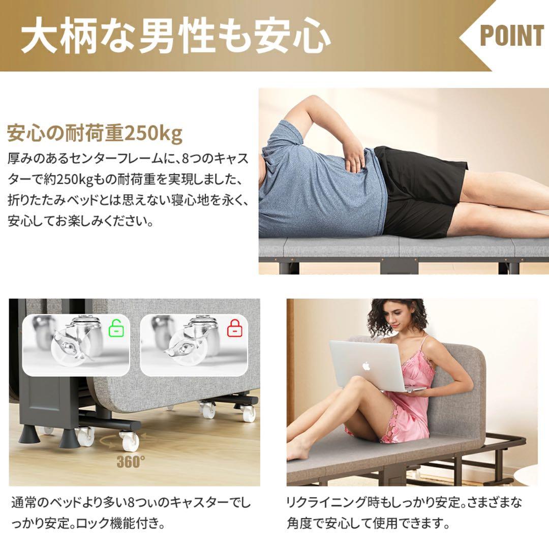 01 折りたたみベッドアウトドアベッド持ち運び可能枕内蔵キャンプベッド