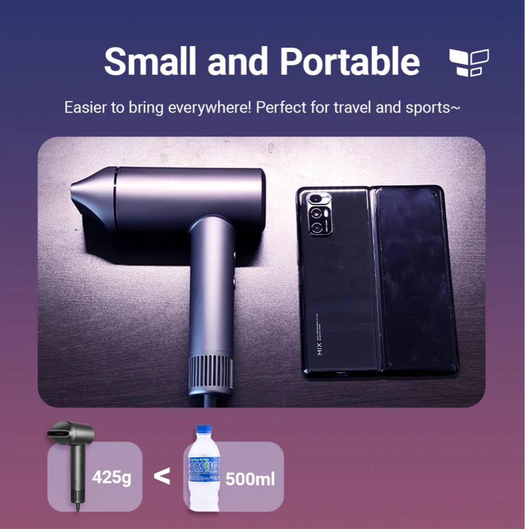 Xiaomi Mi Water ionicヘアドライヤーH700コンパクトサイズ