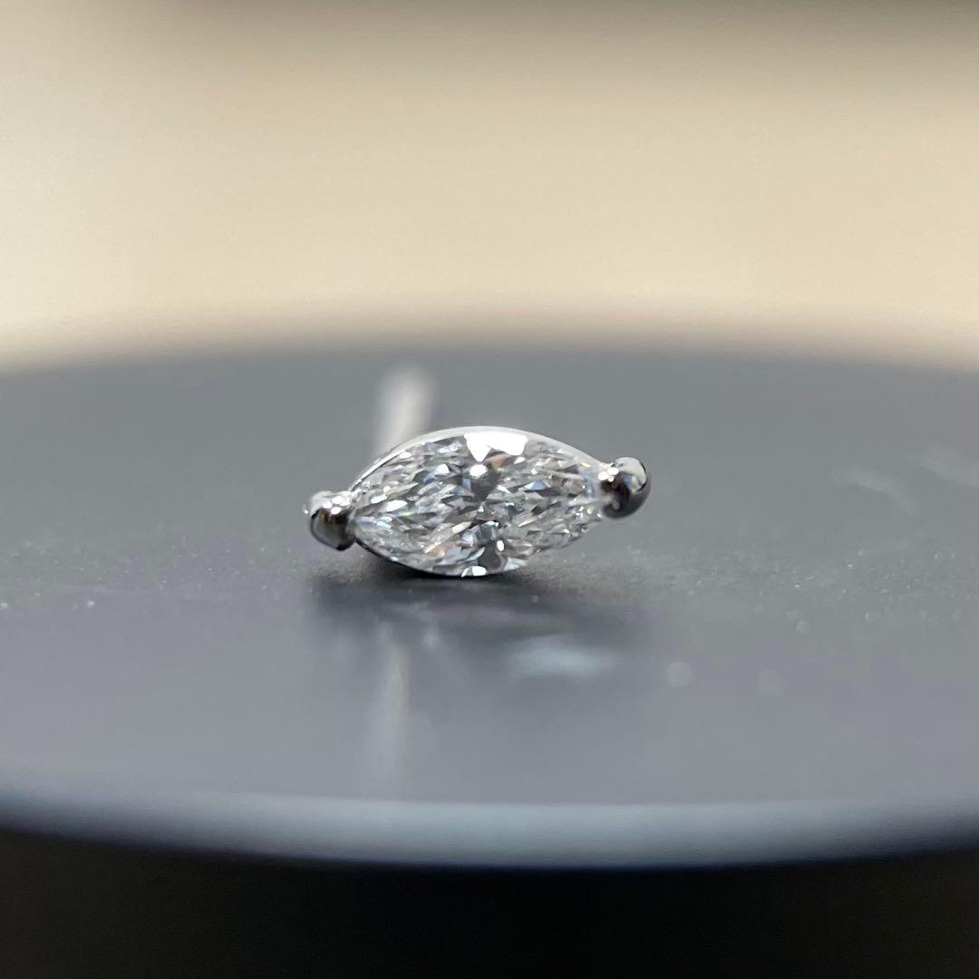 新品！ Pt900 D0.10ct マーキスダイヤモンド セカンド