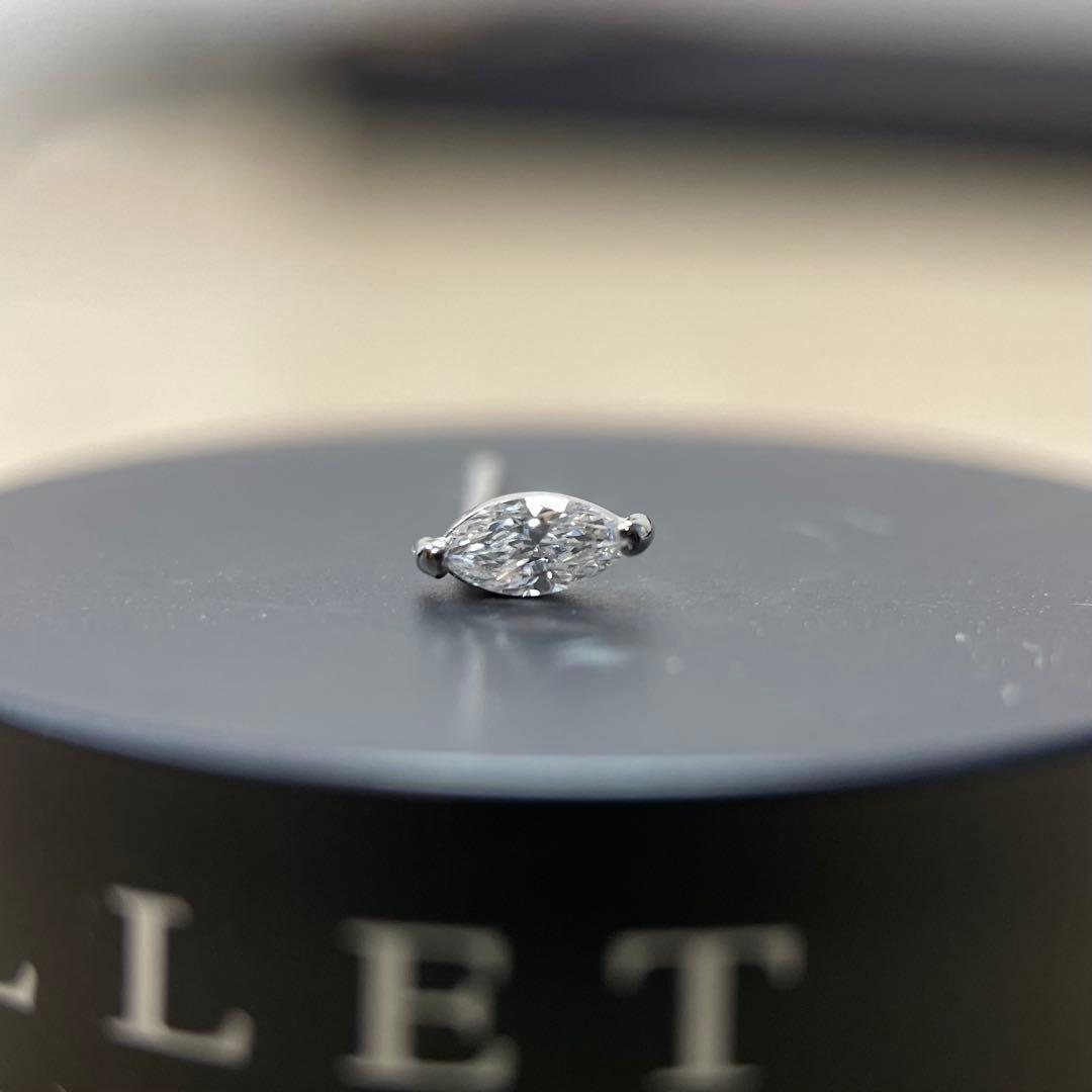 新品！ Pt900 D0.10ct マーキスダイヤモンド セカンド