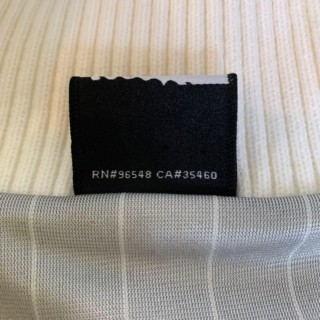 Oakley ストライプ入り ジップアップジャケット M ホワイト