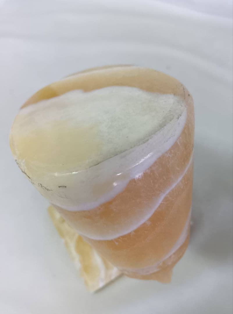 エジプト土産　アルバ石置物　2点　インテリア　ネフェルティティ　クレオパトラ