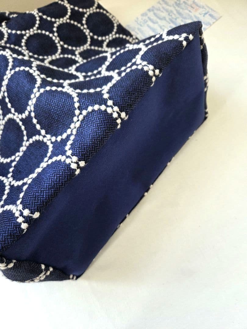 タンバリン　ネイビー■ミナペルホネン トートバッグ