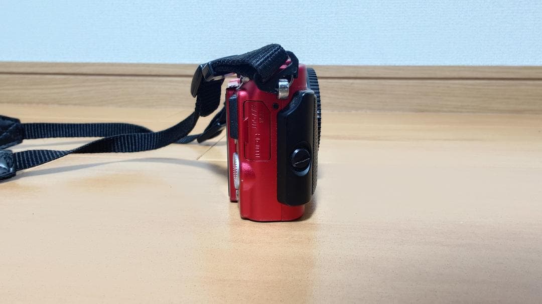 【ジャンク品】Olympus E-PL6 ミラーレスカメラ レッド+レンズ２本