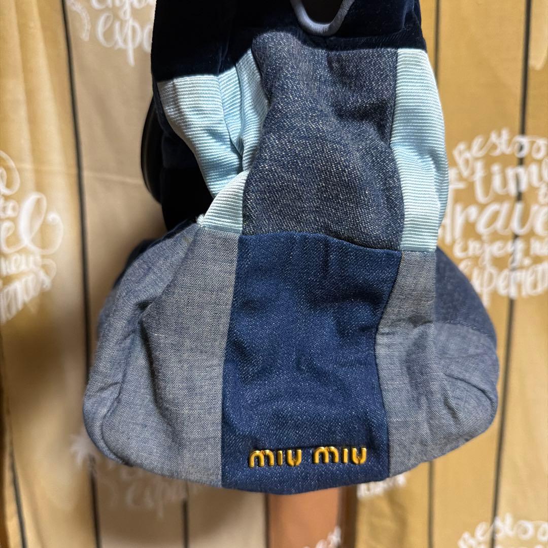 miu miu パッチワークショルダーバッグ 珍しいお品物です