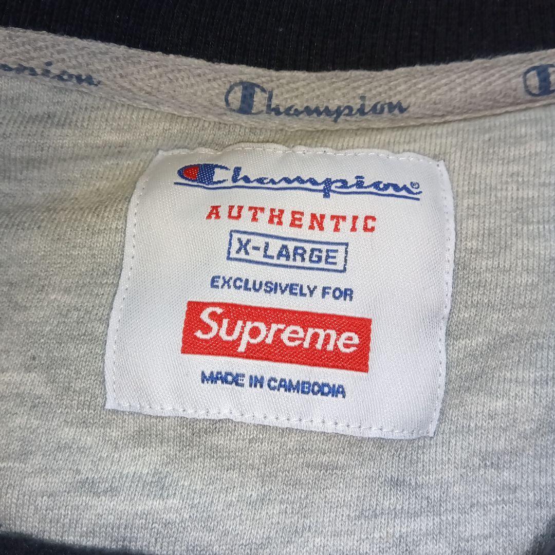 タ*ツ様 Champion Supremeコラボ スウェット XL ブラック