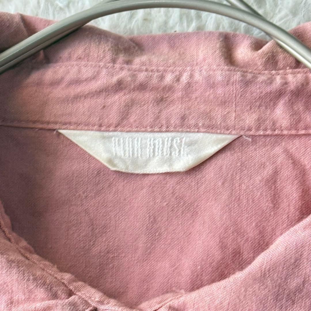 ピンクハウス ピコフリル ピンタック ブラウス りぼん ガーリー 綿 洗える