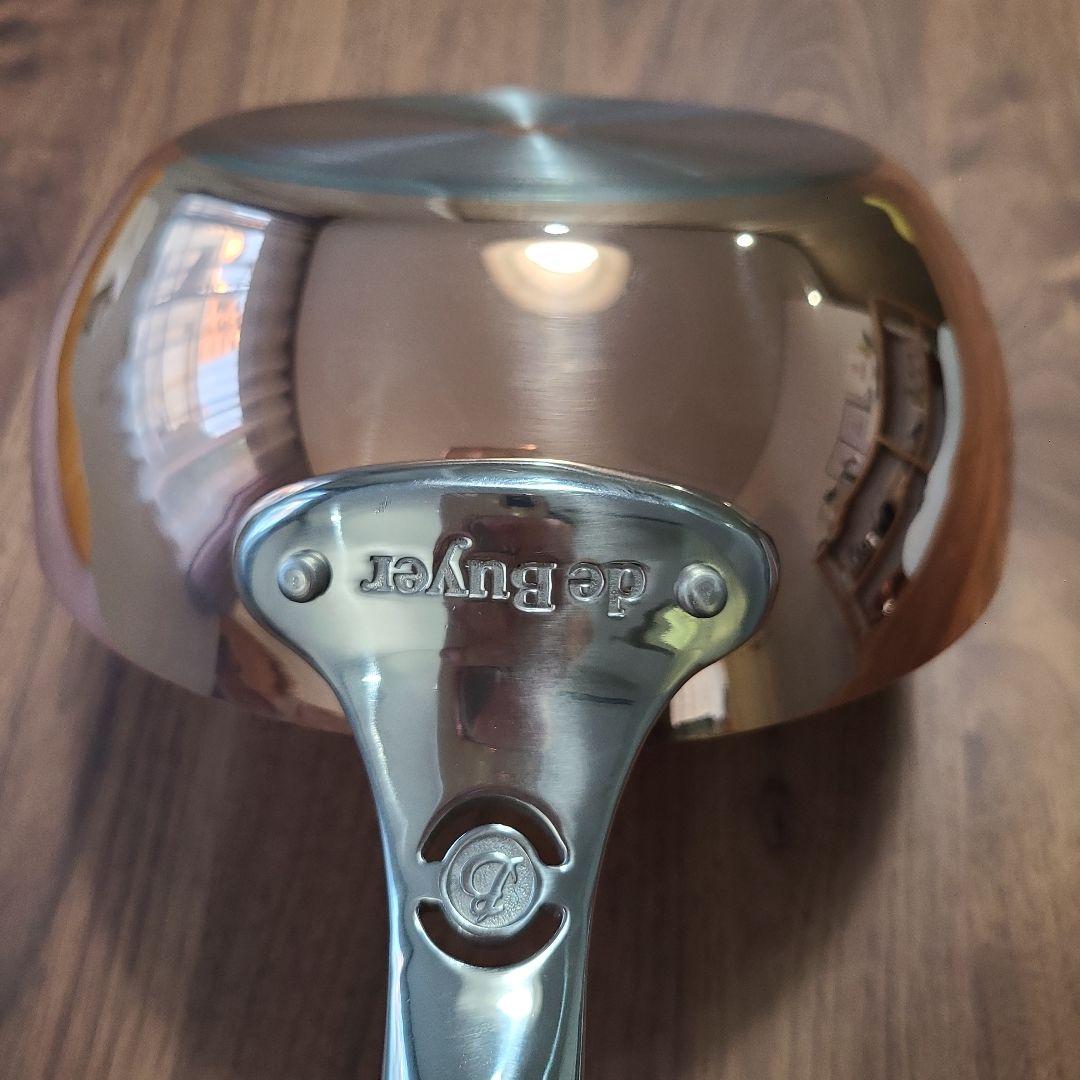 【ラスト！】フランス製deBuyerIH対応20センチ銅ソテーパン蓋付