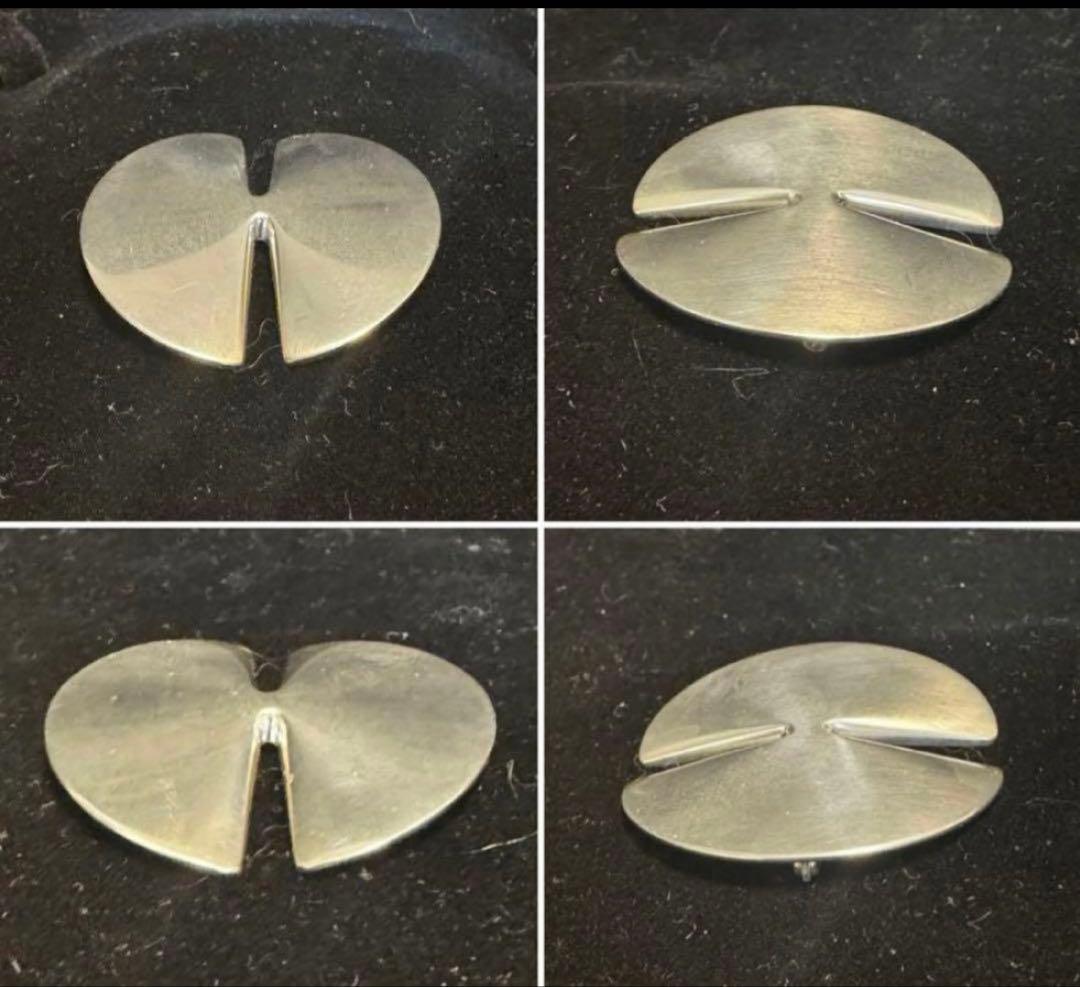 専用。ジョージジェンセン 大胆なブローチ 337B シルバー。長期保存、現状