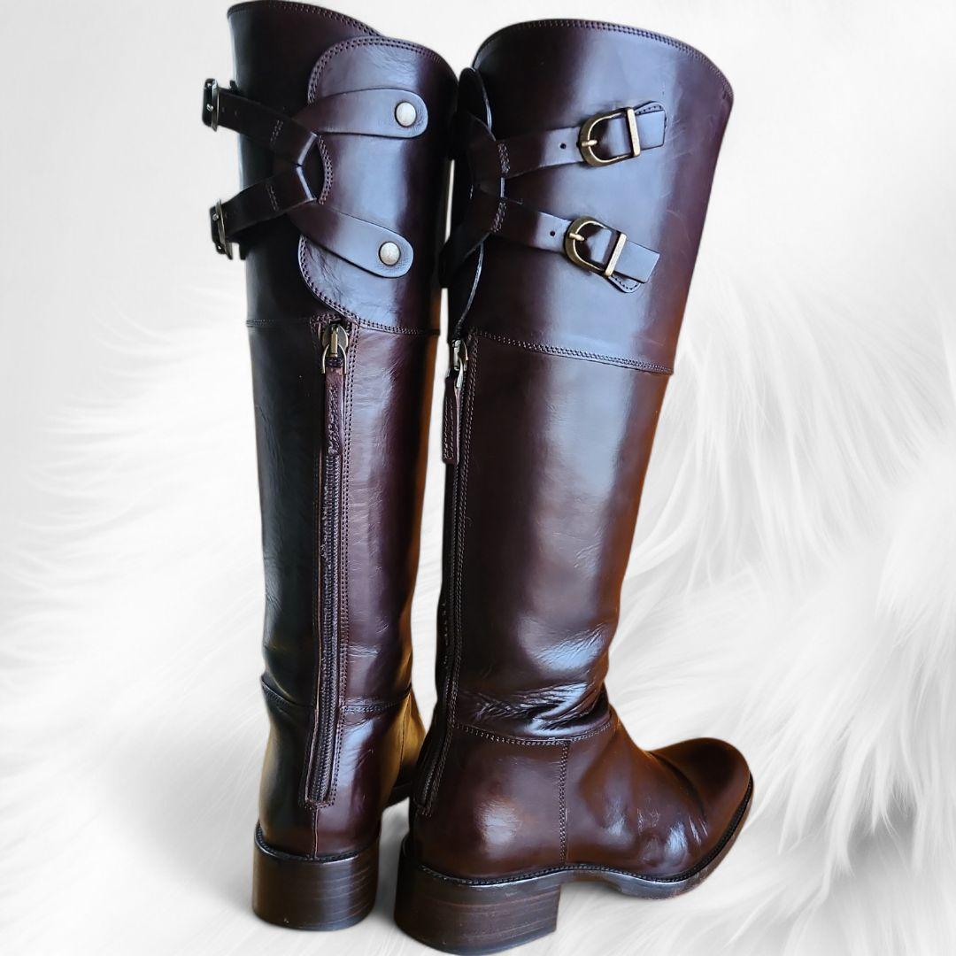 SARTOREサルトル ロングブーツ ジョッキーダークブラウン 351/2 箱付