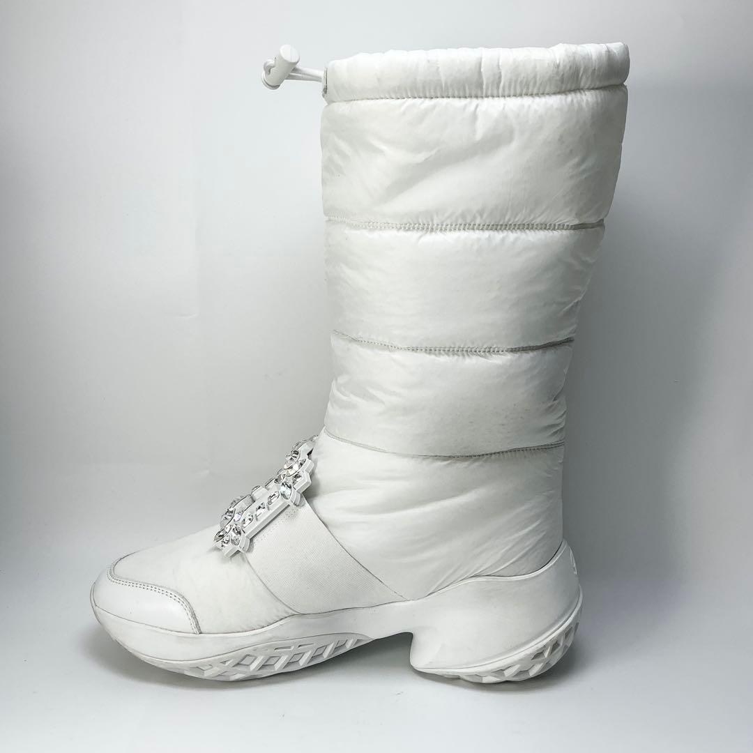 ROGER VIVIER　ヴィヴ ラン スノーブーツ　ロングブーツ　ビジュー