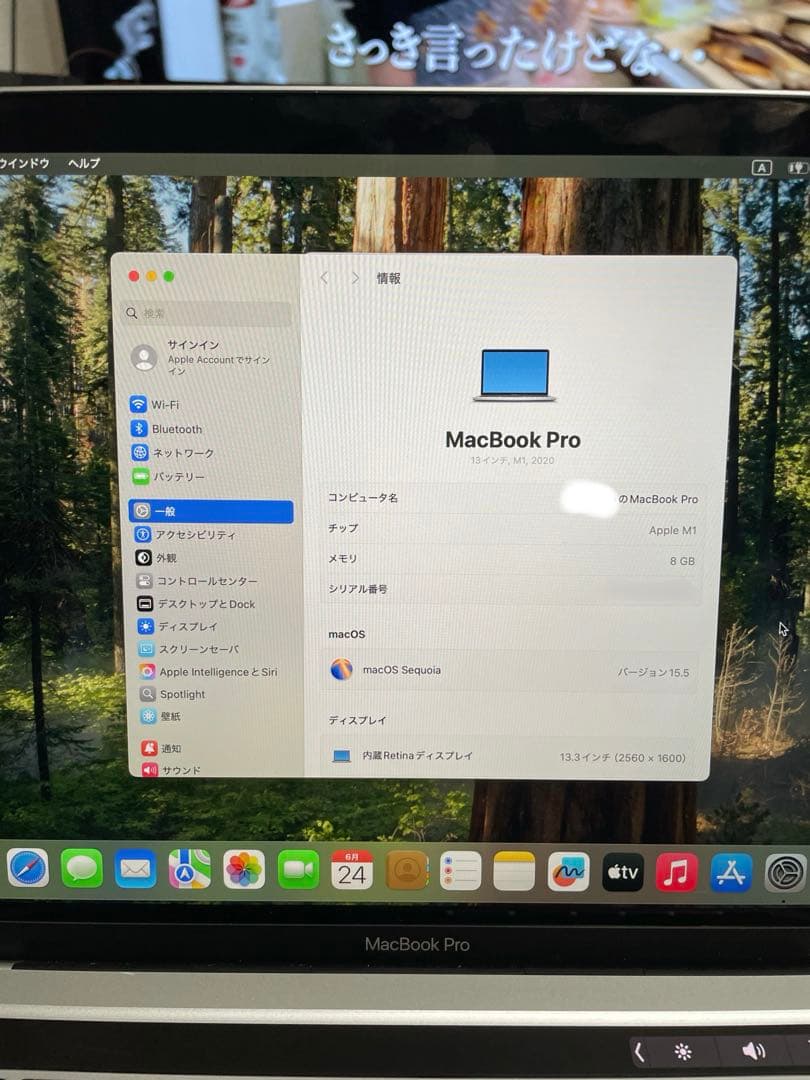 Apple MacBook Pro 13-inch (2020) 本体 箱なし